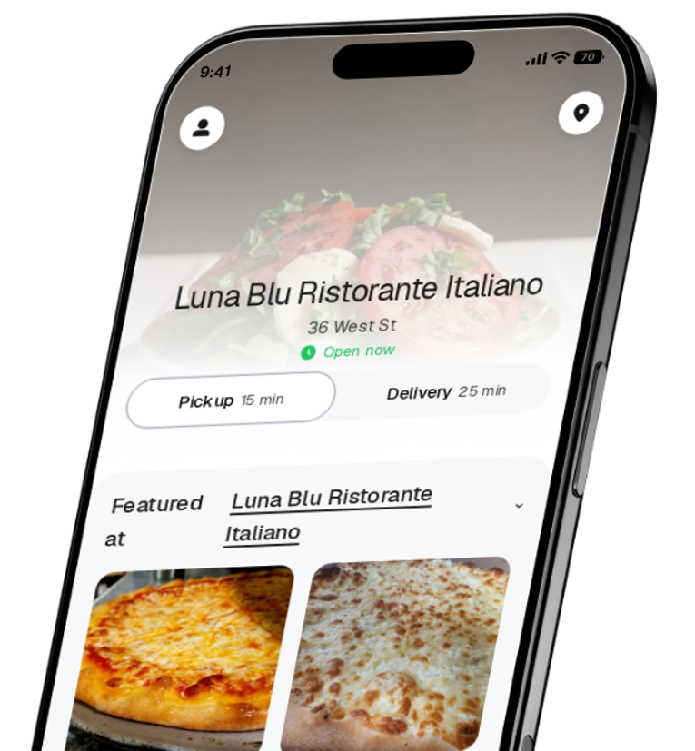 Luna Blu Ristorante Italiano app preview