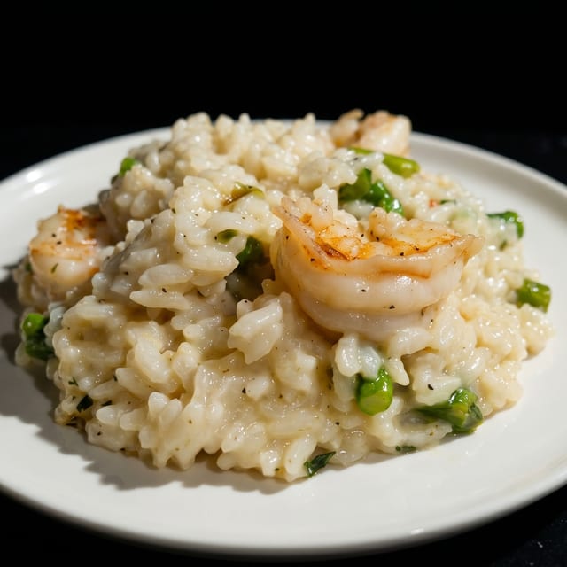Shrimp & Asparagus Risotto.