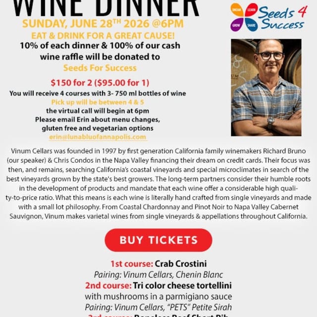 June Virtual Charity Wine Dinner