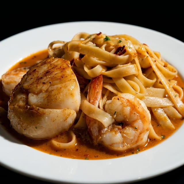 Fettuccini Scampi.