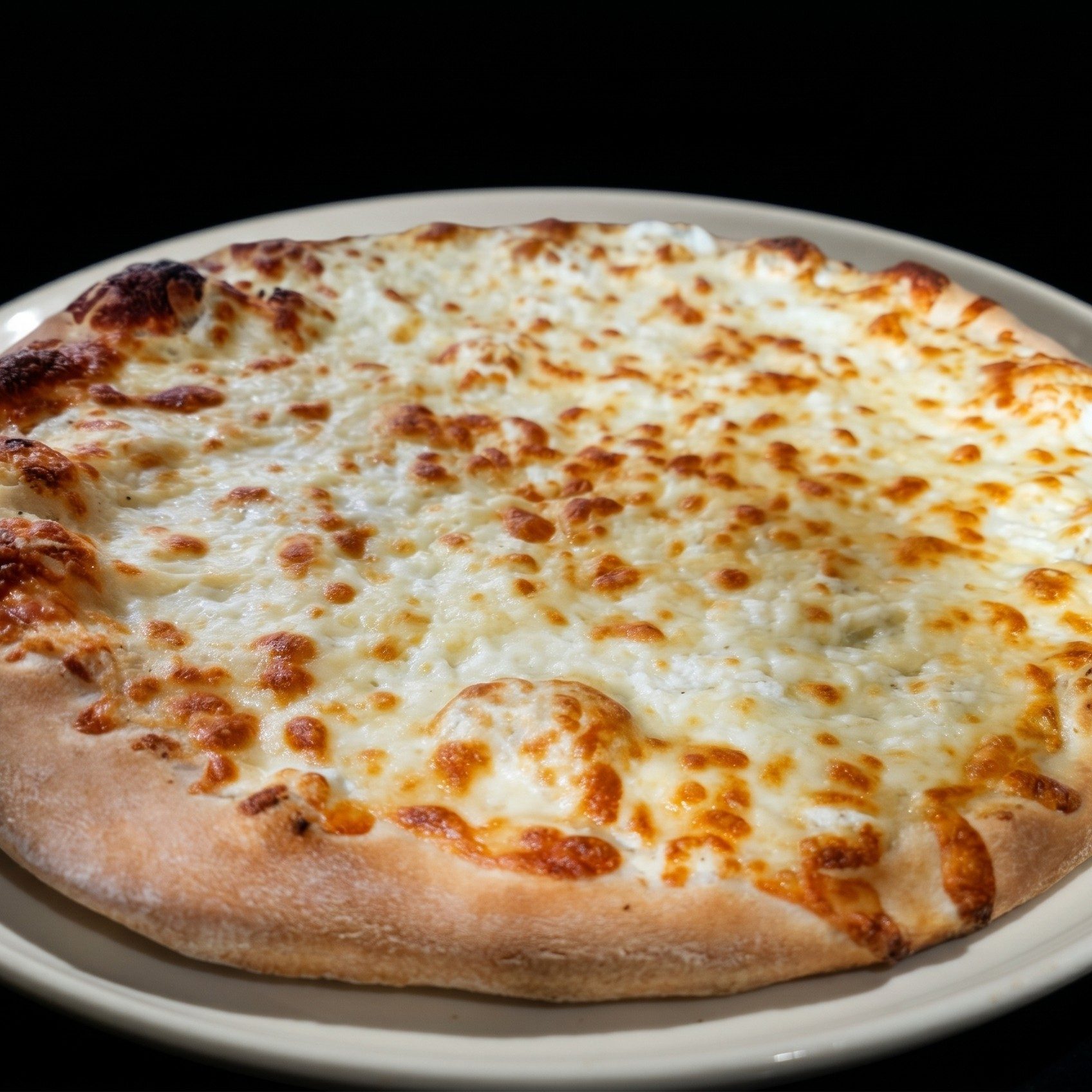 12" GF Crust White Pizza.