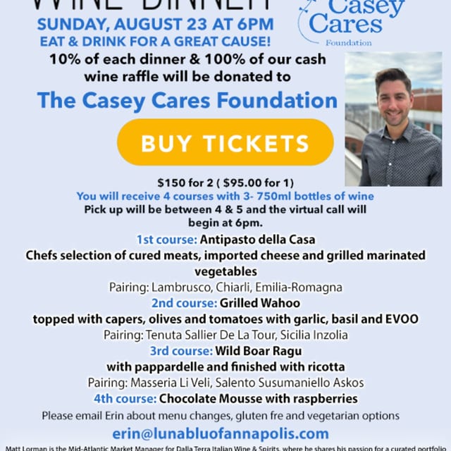 Virtual Charity Wine Dinner