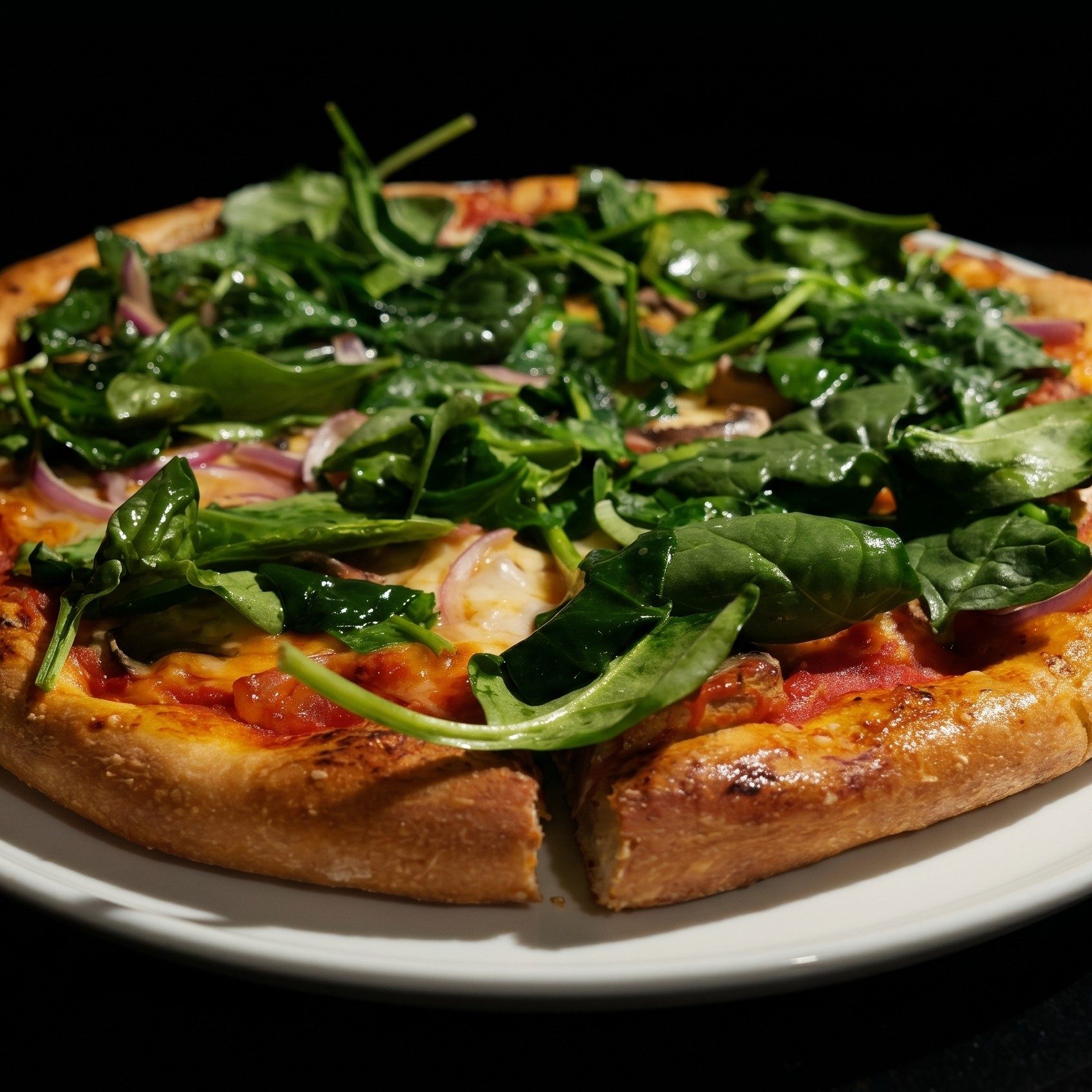 12" GF Crust Veggie Pizza.
