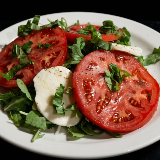 Mozzarella Caprese.