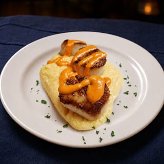 Scallops Con Polenta