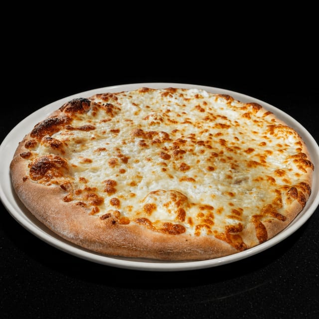 12" GF Crust White Pizza.