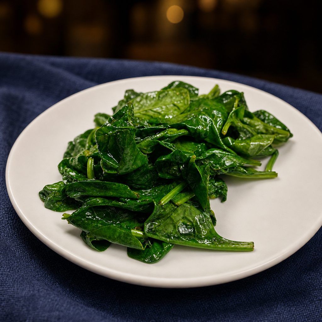 Sauteed Spinach.