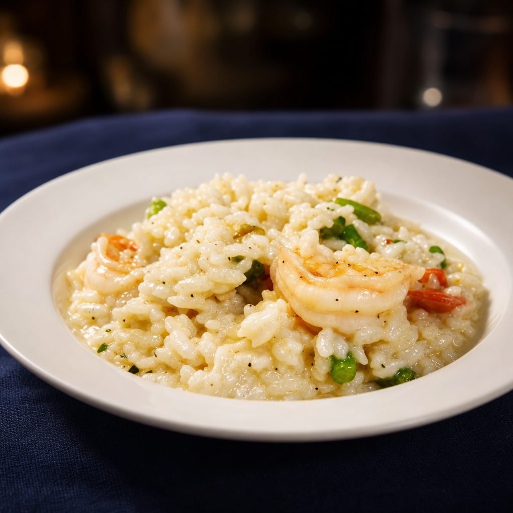 Shrimp & Asparagus Risotto.