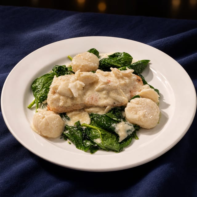 Salmon Con Spinaci.