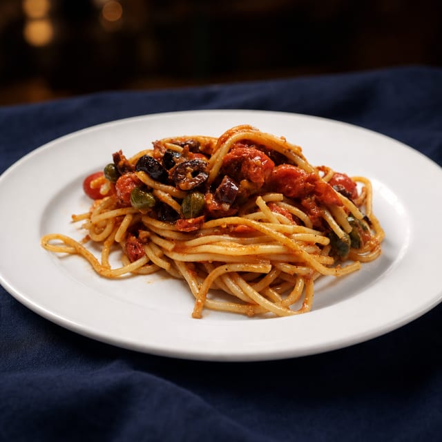 Spaghetti Puttanesca.