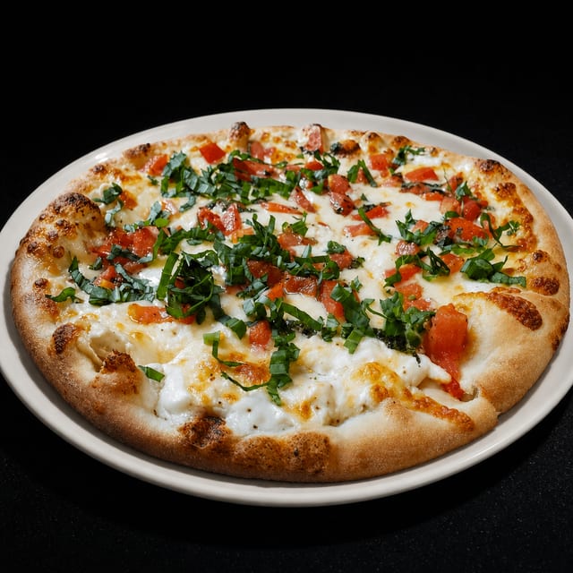 12" GF Crust Caprese Pizza.