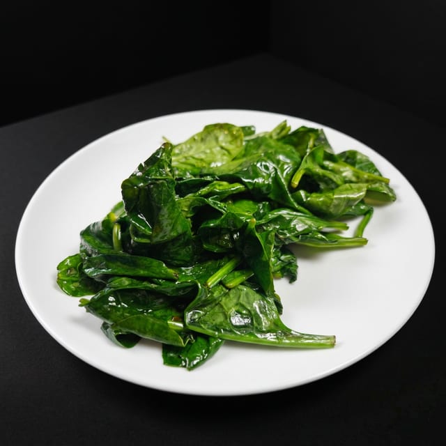 Sautéed Spinach.