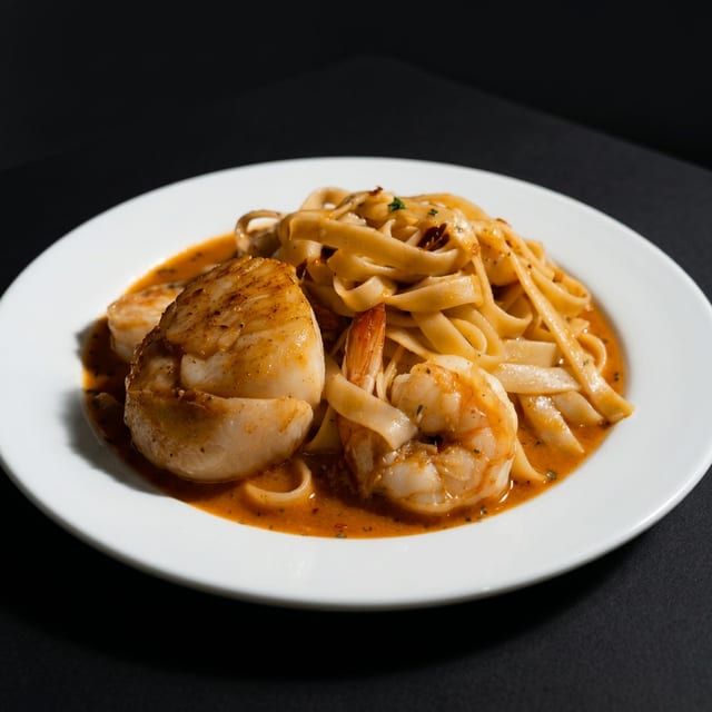 Fettuccini Scampi.