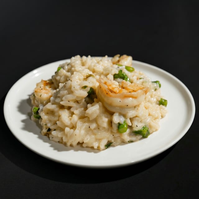 Shrimp & Asparagus Risotto.