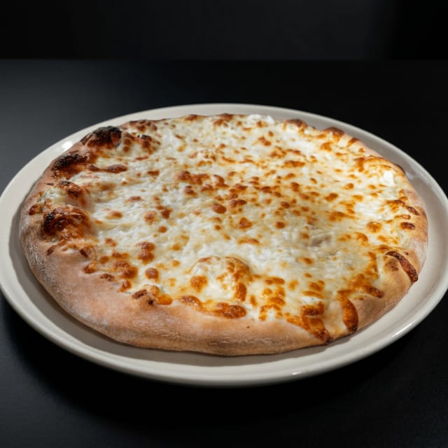 12" GF Crust White Pizza.