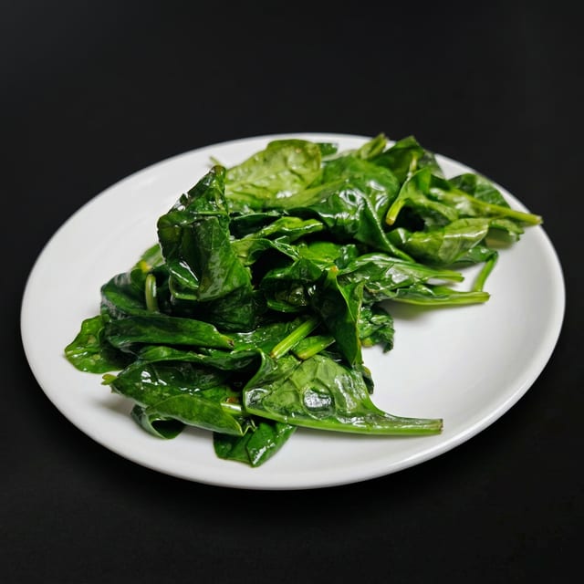 Sauteed Spinach.