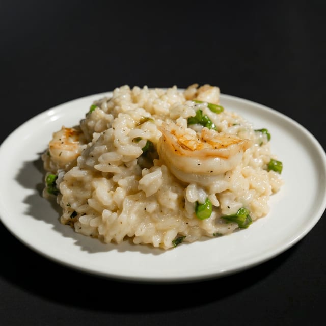 Shrimp & Asparagus Risotto.