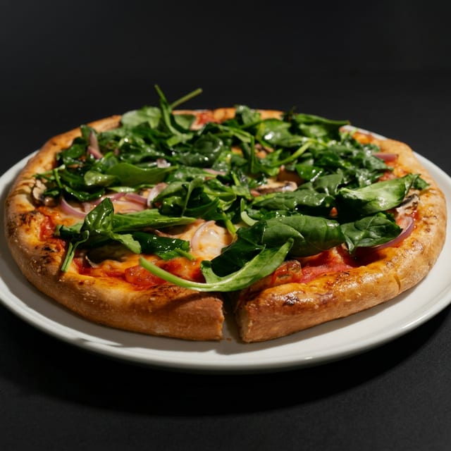 12" GF Crust Veggie Pizza.