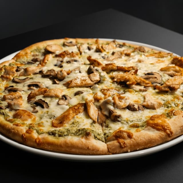 16" Chicken Pesto Pizza.
